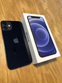 Apple iPhone 12 mini ブラック 本体 画面ひびあり　箱付き