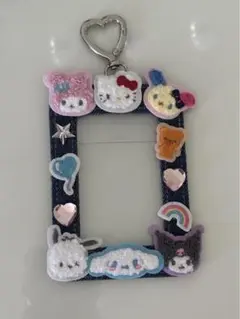 サンリオ　トレカケース　パス＆カードケース　デニム