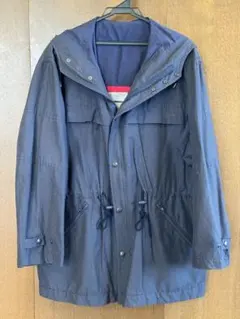 ABX フード付きネイビー 綿/ナイロン混合 ジャケット