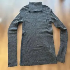 ユニクロ エクストラファインメリノリブタートルネックセーター　S