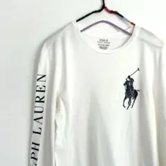 Polo Ralph Lauren 長袖 Tシャツ XS ホワイト ビックポニー