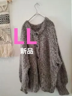 しまむら　hidekaコラボ　完売品　ループ2way カーディガン　グレー　LL