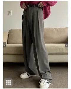 タックセンタープレスストレートワイドパンツ[ai36]