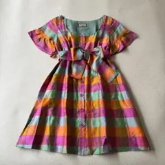 【美品】ダイアグラム　ウエストリボン　シルクワンピース　ブラウス　柴咲コウ着用