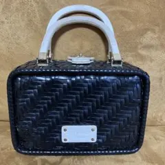 Kate Spade かごバッグ ブラック ホワイトのサムネイル