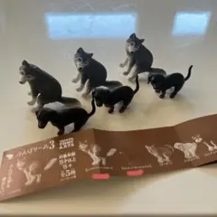 犬のフィギュア 6体セット