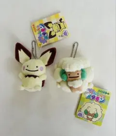 ポケモン　へんしん！メタモン　ピチュー、エルフーンマスコット