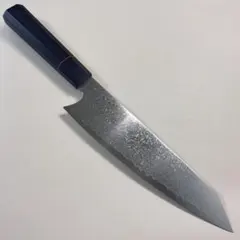 01528 包丁切付片刃保勝津軽打刃物地肌有り箱付未使用品