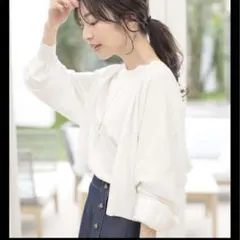 タグ付き新品any SiS 接触冷感・UVケア　フーディ カーディガン