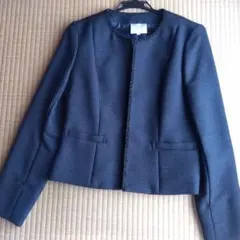 卒業式入学式 ノーカラージャケット　 エマジェイムス　ネイビー13号