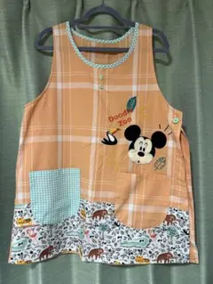 ミッキー エプロン M-Lサイズ 保育士 大人用