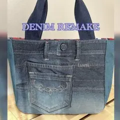 デニムリメイク＊ハンドメイドトートバッグ＊something＊母の日ギフトに♡