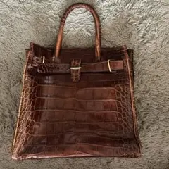 FURLA フルラ クロコダイル型押し ベルトトートバッグのサムネイル