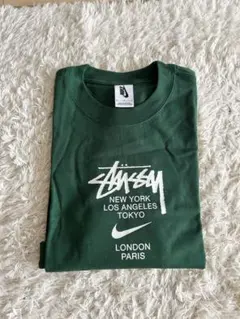 Stussy x Nike Tシャツ グリーンのサムネイル