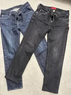 【RED CARD】 BEAMS別注ブラックデニム&ブルーデニム2本セット