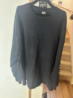 Carhartt カーハート ロンT XL ブラック 袖ロゴ フェード感