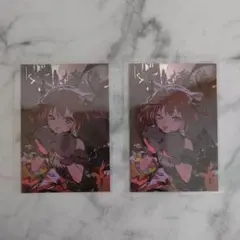 Crazy Raccoon Halloween メタリックカード 赤見かるび