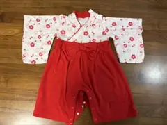 ベビー　袴ロンパース　70cm-80cm