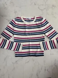 ZARA ストライプ柄 長袖ニット M