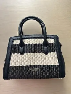 【2way】kate spade ボーダー柄　ハンドバッグ