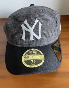 【売り切り❗️】New Era 59FIFTYグレーチェックキャップ 7 1/8