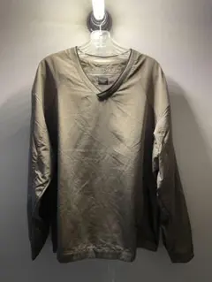 Nike Golf カーキ Vネック 長袖ジャケット