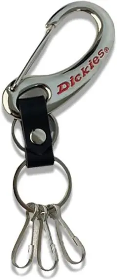 Dickies [ディッキーズ] カラビナ キーホルダー【シルバー×レッド】のサムネイル