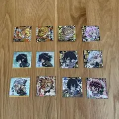 鬼滅の刃　ウエハース　スーパーレア　　　　ディフォルメ　シール　12枚セット