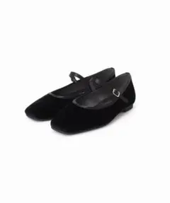 【美品】 LE TALON ブラック フラットシューズ 23cm