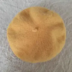 H&M マスタードイエロー　ベレー帽