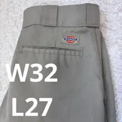 【お値下げ】ディッキーズワークパンツ 874刺繍ロゴベージュ32×27