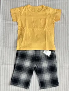 【断捨離SALE】チェック丈短パンツ&Tシャツのサムネイル