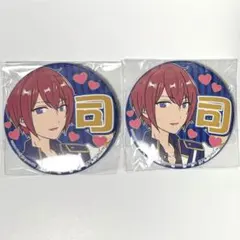 【２個セット】 あんスタ 応援缶バッジ 朱桜司