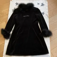 S*O様 メゾピアノ　ファーつき　ベロアワンピース　140