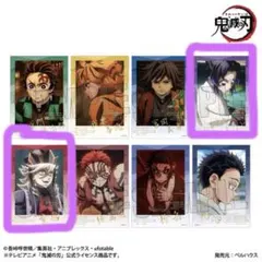 鬼滅の刃　しのぶ　童磨　箔押しブロマイド 無限城編ver.