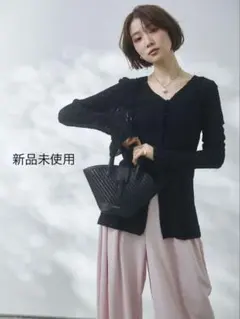 大特価✨Lumier同型✨ストレッチレースカーディガン【Black】