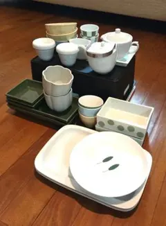 栗原はるみ 葉っぱ型皿 楕円皿 豆皿セット 栗原はるみ 葉っぱ型皿 楕円皿 豆皿セット - メルカリ
