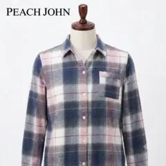 PEACH JOHN ネルシャツ チェック レディース Lのサムネイル