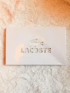 新品 LACOSTE ラコステ タオルハンカチ 白 綿100%
