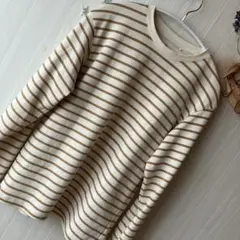 UNIQLO ストライプ 長袖Tシャツ 160 エアーリズム　冷感