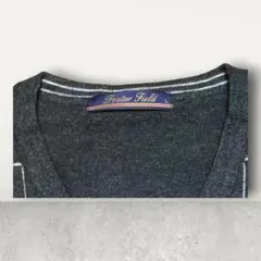 メンズ トップス　ニット　セーター　グレー　古着　Lサイズ