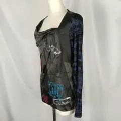 Desigual　長袖　Tシャツ　S　rainbow　バタフライ　蝶々B4129