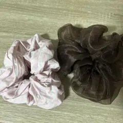 シュシュ 2個セット ヘアアクセサリー