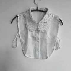 ホワイト レース つけ襟