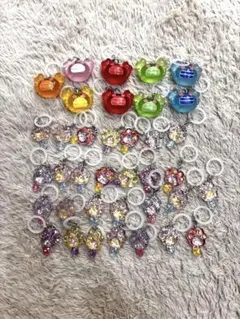 カニ/にゃんこ棒ワンポイントチャーム アクリルキーホルダー まとめ売り