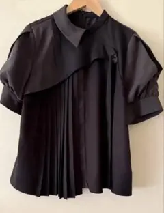 極美品✨ フォクシー French Puff 半袖ブラウス 近年モデル 40 黒 