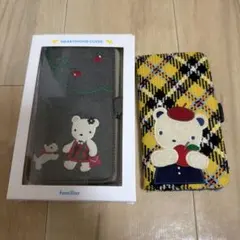 familiar チェック デニム りんご スマホケース 2点セットのサムネイル