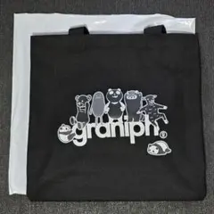 新品未使用 グラニフ×ブラックパンダ トートバッグ 黒