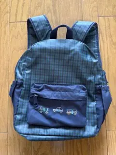 ファミリア　チェック柄リュック