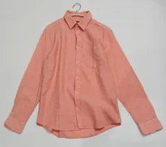 H&M 無地シャツ メンズ S ピンク 長袖 春 カジュアル